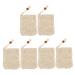 Healeved 6pcs Handmade Soap Storage Bag Drawstring Soap Bag Natural Loofa Mesh Soap Bag Sisal Soap Bag Shower Foaming Mesh Exfoliating Loofah Pouch Toilet Bath Plant Mesh Bag Cotton Linen