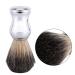 Premium Vegan Razor Brush for Men | Face Brush for Shaving Soap & Foam | Eco-Friendly Plastic Handle - Buy Online on GoSupps.com