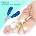 URAQT Toenail Clippers - Precision Nail Cutter for Thick Nails - Stainless Steel Heavy Duty Clippers for Ingrown Thick Toenails - Blue - Buy Online on GoSupps.com