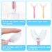 Vicloon U Shaped Toothbrush Set of 2 for Children (7-12 Years) - Soft Silicone Brush Head - Yellow/Pink - Buy Online on GoSupps.com