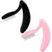 GCQQ 2PCS Folding Eyelash Separator Comb - Metal Teeth, Foldable and Fine Lash Comb for Eyelash Lift and Eyebrow Waxing - Pink and Black - Buy Online on GoSupps.com