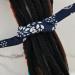 Dreadlocks Hair Ties Set - 2PCS Bendable Iron Wire Ponytail Holders for Dreads, Locs, Braids, Twists - 25inch Black & Bohemian Blue - For Men and Women - Buy Online on GoSupps.com
