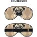 Shop Cute Pug Dog Print Unisex Sleep Eye Mask | Soft Comfort Eye Shade for Travel Yoga & Night Shift - Buy Online on GoSupps.com