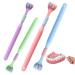 Manual toothbrushes 3-page toothbrush 4PCs three bristle path toothbrush for complete teeth and dental care coating toothbrush