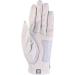 Zero Friction Ladies Compression-Fit Synthetic Golf Glove 2 Pack with Free Tee Pack - White/Pink | Universal-Fit Left Hand - Buy Online on GoSupps.com