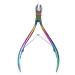 Colorful Nail Clipper Colorful Stainless Steel Titanium Nail Dead Skin Removal Clipper Cuticle Scissors Manicure Pedicure Tool