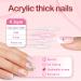Yivaiks 6 Pack Press On Nails Short & Medium French Tip Design | Full Cover Acrylic Almond & Square Glue On Nails Set - Elegant Flowers | 144 Pcs Fake Nails for Women and Girls - Buy Online on GoSupps.com
