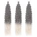 Deep Twist Crochet Hair - 22 Inch Synthetic Ombre Kinky Curl Extensions | 3 Packs Waterwell Twist Braided Hairstyles - Buy Online on GoSupps.com