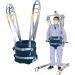 Medical Lift Equipment Full Body Walking Standing Aids Patient Lift Sling with Four Point Support Full Body Transfer Belt Strap Patient Hoist Sling for Leg Lumbar Relief Trainer Adjustable Waist L - Buy Online on GoSupps.com