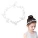 Rhinestone Bridal Headband 1Piece Wedding Headband Pearl Flower Leaf Headpieces for Wedding Engagement Valentine'S Day Gift for Bride Bridesmaid Girls (Silver) Style 1
