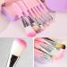 ZHIYE Children Makeup Brushes 7Pcs Makeup Brush Set Foundation Eyebrow Eyeliner Brush Cosmetic Concealer Brushes for Kids Girls Women trave - Pink with case - Buy Online on GoSupps.com