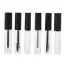WOONEKY 6pcs Eyeliner Eyelash Bottle Lash Mascara Clear Lipgloss Mascara Tube Bottles with Wand Plastic
