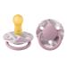 Bibs de lux tie dye Schnuller 2 Pack BPA-free symmetrical nipple.Natural rubber/latex made in Denmark.6-18 months (2-pack) Heather White 6-18 months (2-pack) Heather White