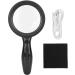 Portable 5X 10X Handheld Handheld Handheld Reading Magnifier for Reading LED for ES Repair Observation Full of Stars