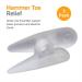 NatraCure Gel Hammer Toe Crest Pads - 1 Pair (Left/Right) - Toe Straightening Cushion for Mallet Toes and Overlapping Toes - Buy Online on GoSupps.com