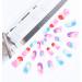 Coffin False Nails Short Fake Nails Graffiti Artificial Acrylic Press on Nails Full Cover Stick on Nails 24pcs for Women and Girls (Color : BROWN Size : 24 Count (Pack of 1)) - Buy Online on GoSupps.com