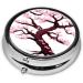 Cherry Blossoms Treeround Pill Box | 3 Compartment Travel Pill Organizer | Portable Travel Medication Box - Buy Online on GoSupps.com