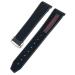 HAMONEE watch strap made of silicone 18 mm 19 mm 21 mm 22 mm for Omega Moonwatch Speedmaster Seamaster 300 Planet Ocean AT150 soft watch bracelet 21 mm black red 1