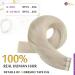 Buy Moresoo Real Hair Tape-In Extensions - Platinum Blonde #60 45cm 10 Pieces 25g - Premium Remy Hair for Effortless Style - Buy Online on GoSupps.com