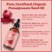SALE! 100% Pure Organic Pomegranate Seed Oil 4oz | Rich in Antioxidants for Soft Skin & Hair | Includes Dropper & Pump - Buy Online on GoSupps.com