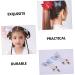 FRCOLOR 3 Pairs hanfu butterfly headdress tassel hair clips kimono hair accessories hair barrettes hairpin with tassel hanfu hair clip fabric hairpin jewelry temperament child alloy - Buy Online on GoSupps.com