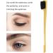 Eyebrow Brush Double Head Universal Multipurpose Brow Brush for Hairdressing Shop for Home for Beauty Salon(Yellow) - Buy Online on GoSupps.com