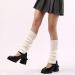 Winter Crochet Knit Leg Warmers for Women - Thigh-High Yoga Socks & Boot Covers | Harajuku Style - Buy Online on GoSupps.com