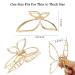 Ahoney Butterfly Claw Clips - Gold Metal Hair Clips for Women - Non Slip Fashion Hair Accessories - Buy Online on GoSupps.com