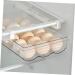 Mikinona Egg Storage Box Storage Drawers Fridge Crisper Fridge Egg Holder Bin Multifunction re-usable - Buy Online on GoSupps.com