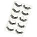 Vivis 5 Pairs False Lashes Russian Short Curly Eyelashes 3D Strip Natural Wispy Thick Fluffy Fake D Curl Cat Eye - 052