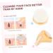 MAGICLULU Face Brush Silcone Body Scrubbers Skin Cleansing Brush Blackhead Removing Brush Pore Cleansing Brush Hand Scrubber Wood Facial Brush Face Cleansing Tool Cleaning Brush Wooden Pores - Buy Online on GoSupps.com