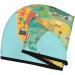 USA Tourist Map Microfiber Hair Towel - Soft Absorbent Coral Velvet Hair Wrap for Women | Quick Dry for Long Curly and Thick Hair - Buy Online on GoSupps.com