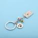Ensianth Dog Keychain Perfect Gift for Dog Lovers | Puppy Paw Print Keyring for Dog Owners & Moms | White Pug Keychain - Buy Online on GoSupps.com