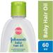 2-Pack Johnson's Baby Hair Oil Avocado & Pro-vitamin B5 60ml x 2 - Non-Greasy, Soft & Mild - Buy Online on GoSupps.com