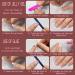 24 Pcs Pink Press-On Nails - Short Bling Glam Square with Diamond & Glitter Rhinestones | Glossy Fake Nails for Women & Girls - Buy Online on GoSupps.com