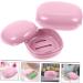 Ciieeo 2pcs Soap Box Soap Holder Case Soap Case with Lid Soap Organizer Shower Sponge Holder Bar Soap Holder Portable Soap Container Soap Bar To Go Accessories Pink Travel Pe Household - Buy Online on GoSupps.com