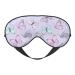 Purple Butterfly Print Sleep Eye Mask Blindfold with Elastic Strap Headband Soft Eye Cover Eyeshade for Night Sleeping Travel
