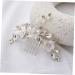 minkissy Bride Hair Comb Wedding Hair Side Comb Floral Hair Comb Bridal Hair Side Comb Bridal Hair Accessories Hair Side Comb White Miss Soft Pottery Metal Twist - Buy Online on GoSupps.com