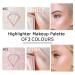 Shop Pink Highlighter Makeup Palette | Glitter & Shimmer Face Illuminator - 1.62 oz (Pack of 1 - Buy Online on GoSupps.com