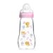 MAM Feel Good Glass Bottle 260 Girl pink 260 Millilitres