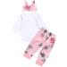 ChYoung Baby Girl Little Sister Romper Set - 3 Piece Outfit (12-18 Months) Pink - Buy Online on GoSupps.com