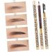 BIUDECO 4 Pcs Makeup Eyebrow Pencils White Eyeshadow Waterproof Brow Pencil Waterproof Eyebrow Brown - Buy Online on GoSupps.com