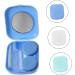 Homsfou Colored Contact Lens Container Kit | Shiny Frame Travel Case & Storage Box | International Shipping Available - Buy Online on GoSupps.com