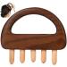 Wooden Scalp Massager - Handheld Relaxation Tool with 5 Combing Tips | Multifunctional Head Massage Comb for Full Body Use Legs & Neck - Buy Online on GoSupps.com