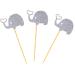 3pcs Gold Glitter Toppers cocktail picks Elephant Cupcake Picks Wedding Topper Heart Glitter fruit cake Glitter Elephant Toppers picks food stick fruit earth tones lip gloss Silver medium - Buy Online on GoSupps.com