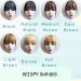Real Human Hair Clip in Wispy Bangs - Curved Air Bangs Hair Extension for Women - A-Natural Black - Buy Online on GoSupps.com
