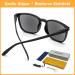 DOOViC Blue Light Filter Reading Glasses - Square Frame Large Lenses Prescription 024 Sun Black - 2.25x Magnification for Eye Protection - Buy Online on GoSupps.com