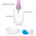 Prochive 5 x 50 ml Beauty Transparent Plastic Atomiser Empty Mist Spray Bottles Set for Perfume Water (Random Color) - Buy Online on GoSupps.com