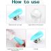 EBANKU 2PCS Clear Nail Stamper Set with Scrapers - Double Sided Silicone Jelly Stampers for Manicure - Buy Online on GoSupps.com