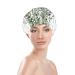 Green Plants Printed Waterproof Shower Cap for Women - Fits All Head Sizes and Hair Textures - Buy Online on GoSupps.com